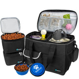 Deluxe Pet Travel Set Organizer Tote Bag
