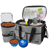Deluxe Pet Travel Set Organizer Tote Bag