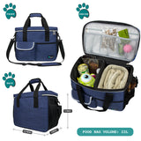 Deluxe Pet Travel Set Organizer Tote Bag