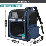 Ultimate 4 Way Entry Pet Carrier Backpack