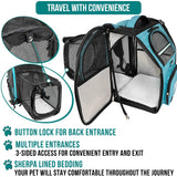 Expandable 3-Way Entry Pet Carrier Backpack