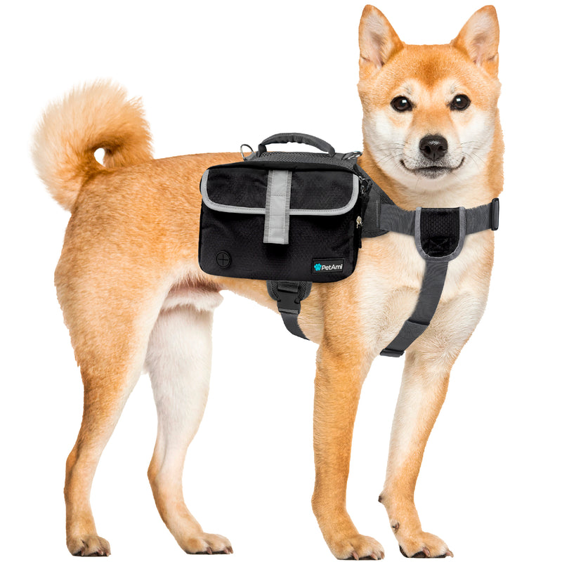 Deluxe Dog Harness Saddle Bag Backpack