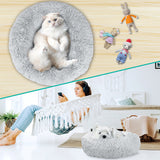 Fluffy Calming Donut Pet Bed