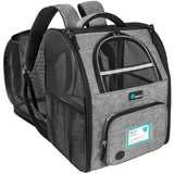 Expandable 3-Way Entry Pet Carrier Backpack