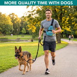 Crossbody Hands Free Dog Leash Bag