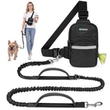Crossbody Hands Free Dog Leash Bag