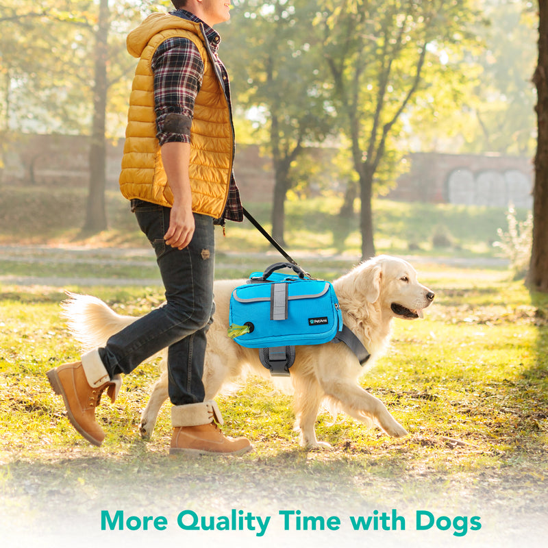 Deluxe Dog Harness Saddle Bag Backpack