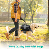 Deluxe Dog Harness Saddle Bag Backpack