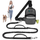 Crossbody Hands Free Dog Leash Bag