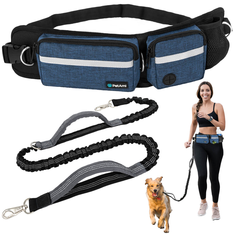 Deluxe Hands Free Dog Leash Bag