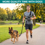 Crossbody Hands Free Dog Leash Bag