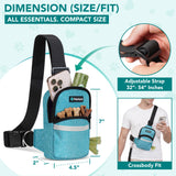 Crossbody Hands Free Dog Leash Bag
