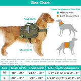 Deluxe Dog Harness Saddle Bag Backpack