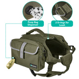 Deluxe Dog Harness Saddle Bag Backpack