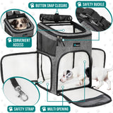 Premium 4 Way Entry Pet Carrier Backpack