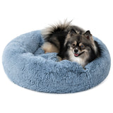 Fluffy Calming Donut Pet Bed