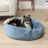 Fluffy Calming Donut Pet Bed