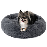 Fluffy Calming Donut Pet Bed