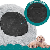 Fluffy Calming Donut Pet Bed