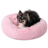 Fluffy Calming Donut Pet Bed