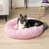 Fluffy Calming Donut Pet Bed