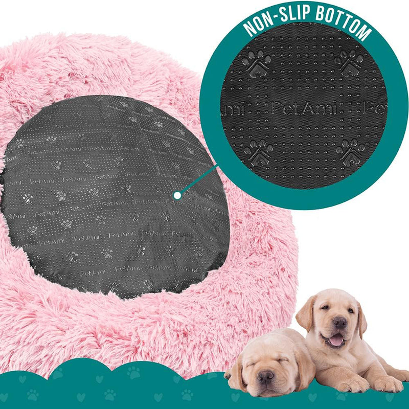 Fluffy Calming Donut Pet Bed