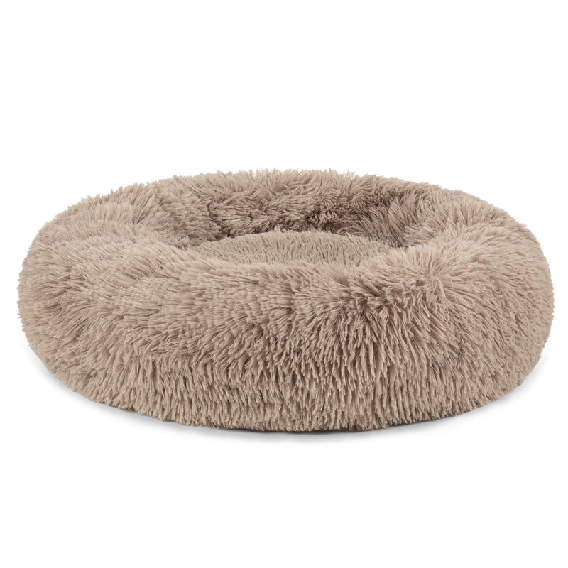 Fluffy Calming Donut Pet Bed