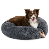 Fluffy Calming Donut Pet Bed