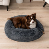 Fluffy Calming Donut Pet Bed