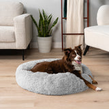 Fluffy Calming Donut Pet Bed