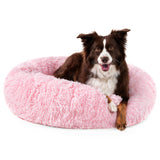 Fluffy Calming Donut Pet Bed