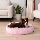 Fluffy Calming Donut Pet Bed