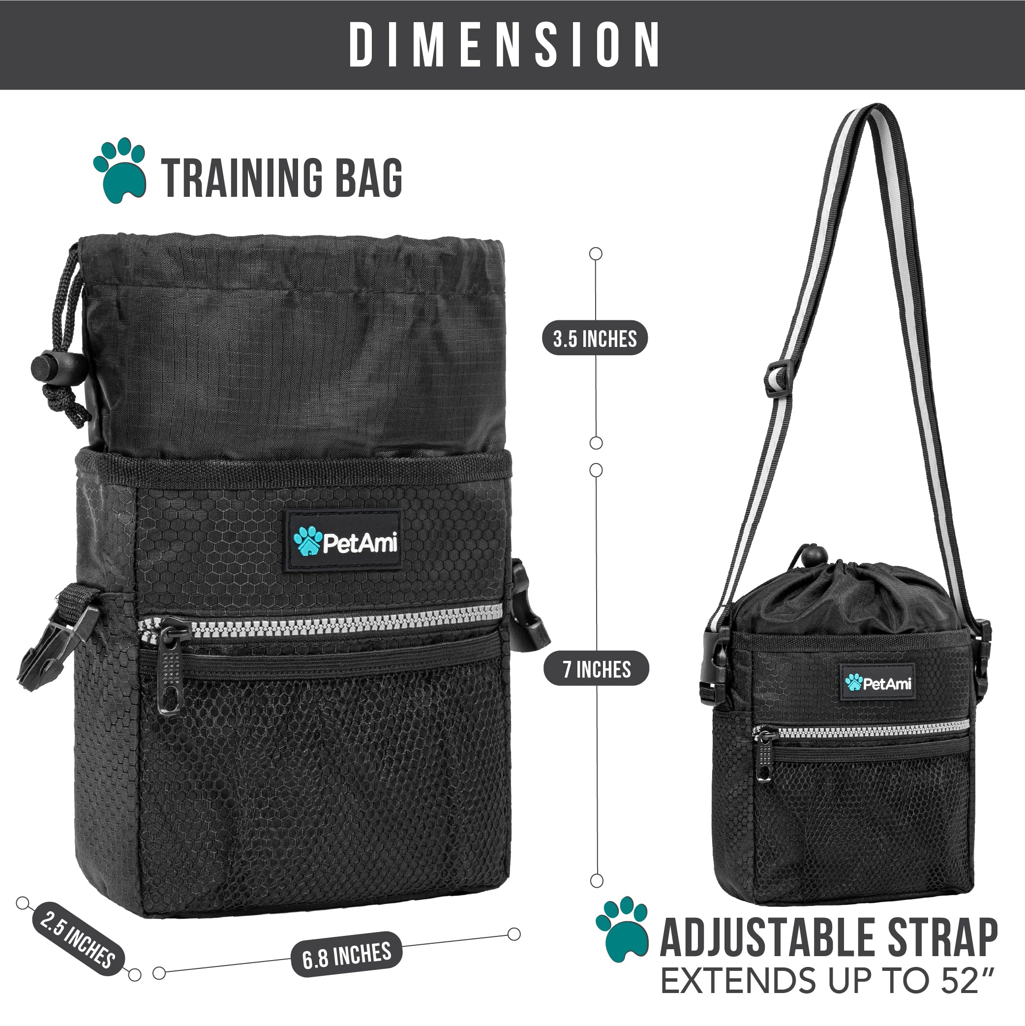Everyday Dog Treat Training Pouch Bag – PetAmi