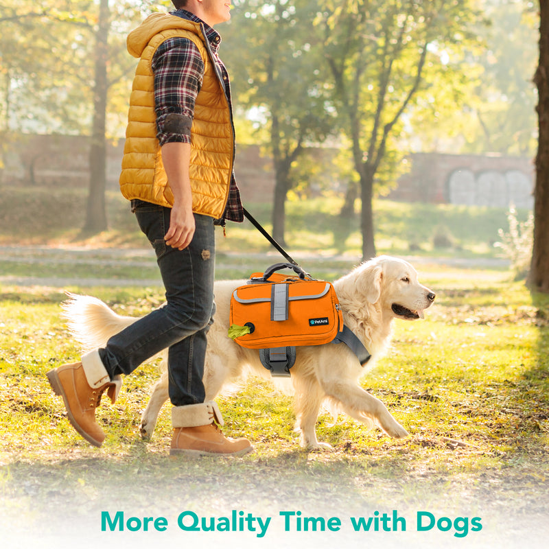 Deluxe Dog Harness Saddle Bag Backpack