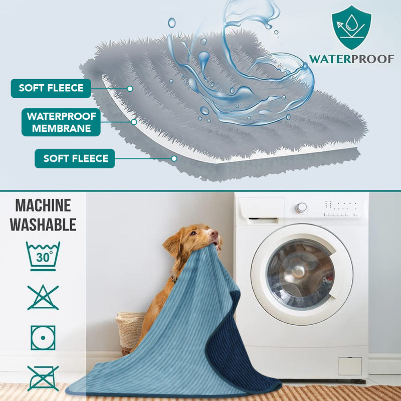 Waterproof Ribbed Pet Blanket