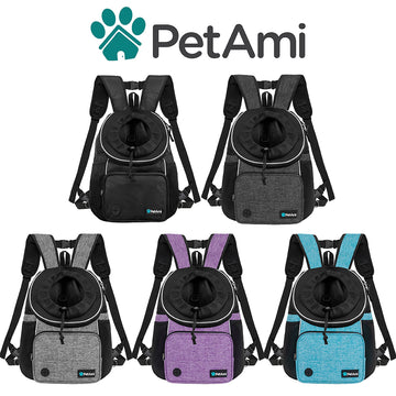 Petami Deluxe Pet Carrier Backpack, Heather Taupe, Beige