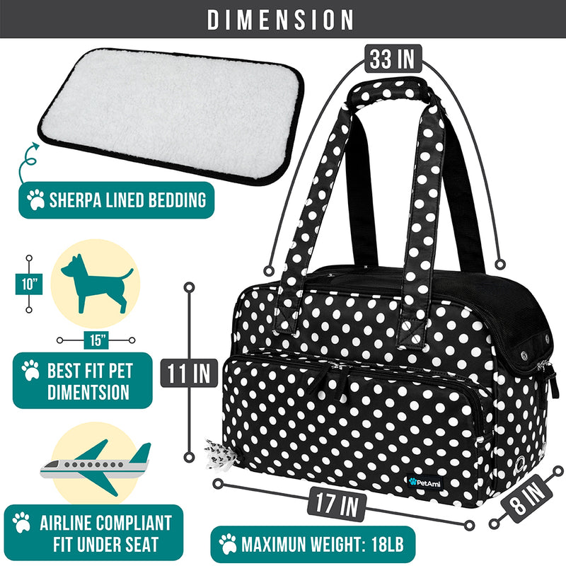 Premium Handbag Purse Pet Carrier