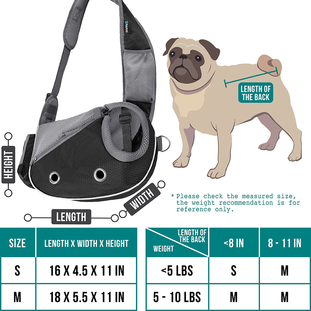 Buy SlowTon Pet Carrier, Doggie Cat Hand Free Sling Carry Dog Papoose  Carrie Adjustable Padded Shoulder Strap Tote Bag with Front Pocket Safety  Belt Outdoor Travel Puppy Carrying for Walking Subway Online