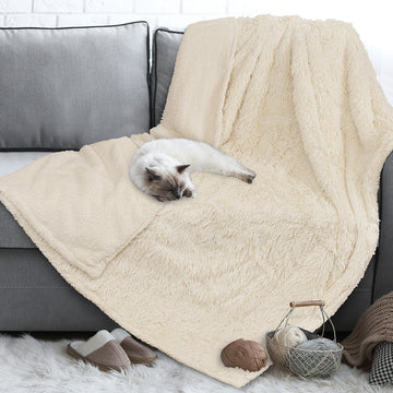 PetAmi Fluffy WATERPROOF Dog Blanket Fleece | Soft Warm Pet Fleece