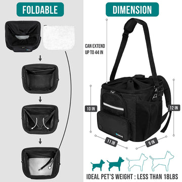 Pet Basket For Bike Pet Bike Basket Detachable Lightweight