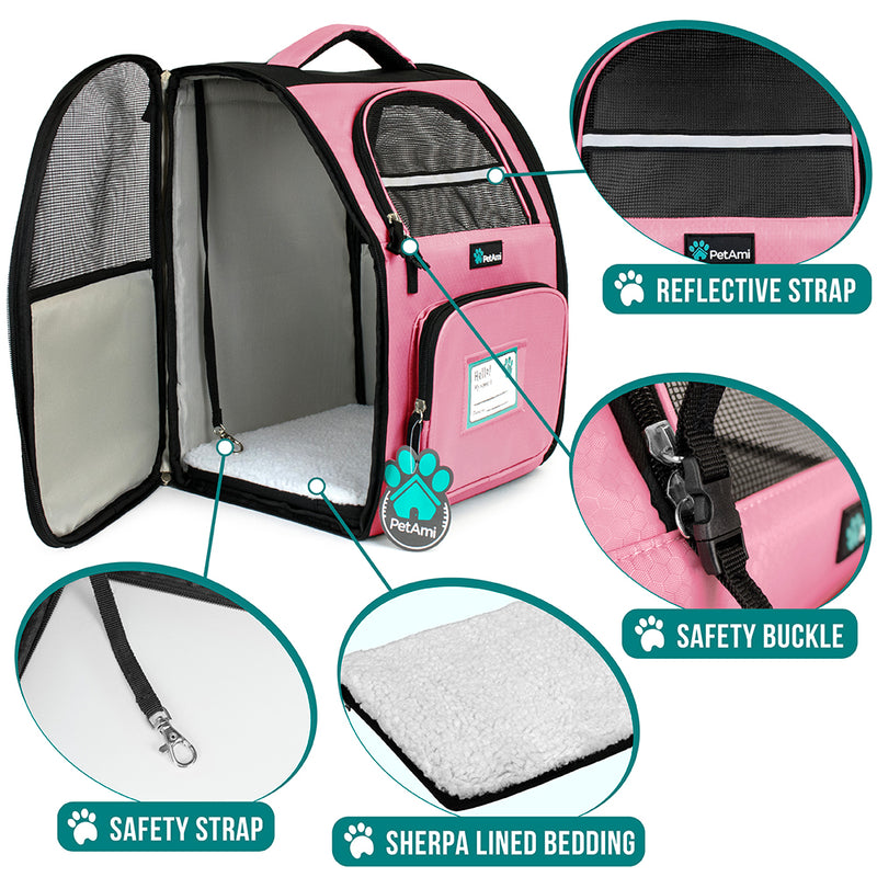 Deluxe 2-Way Entry Pet Carrier Backpack