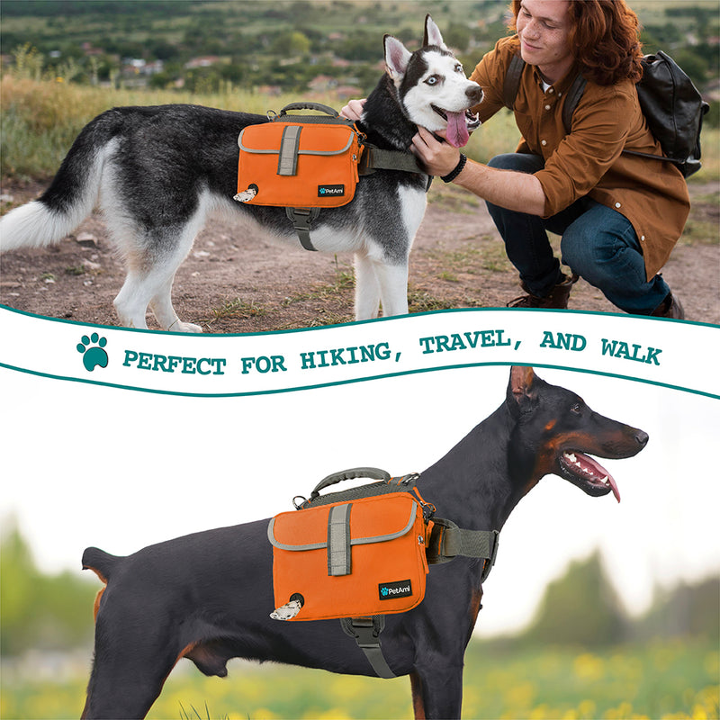 Classic Dog Harness Saddle Bag Backpack